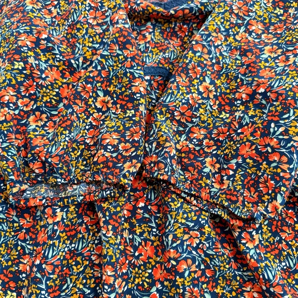 BloomChic Ditsy Floral Woven Ribbon Maxi Dress Size 12 Boho Multicolor - Picture 6 of 11